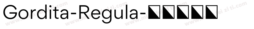 Gordita-Regula字体转换