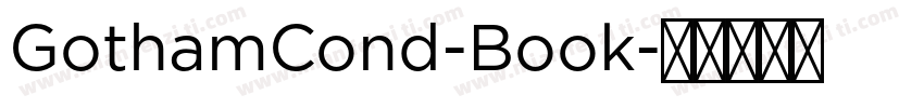 GothamCond-Book字体转换
