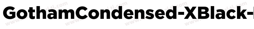 GothamCondensed-XBlack字体转换