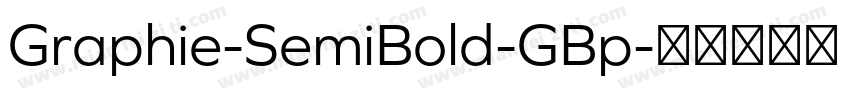 Graphie-SemiBold-GBp字体转换