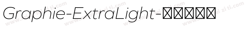 Graphie-ExtraLight字体转换