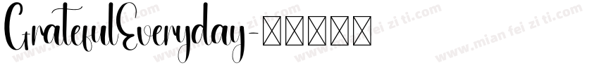 GratefulEveryday字体转换
