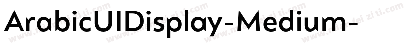 ArabicUIDisplay-Medium字体转换