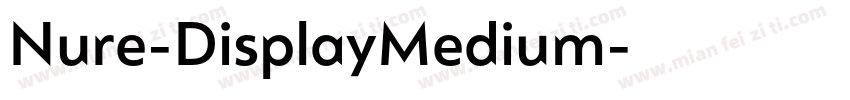 Nure-DisplayMedium字体转换