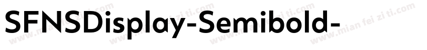 SFNSDisplay-Semibold字体转换