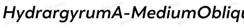 HydrargyrumA-MediumOblique字体转换