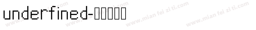 underfined字体转换