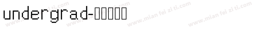 undergrad字体转换