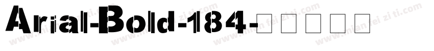 Arial-Bold-184字体转换