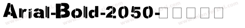 Arial-Bold-2050字体转换