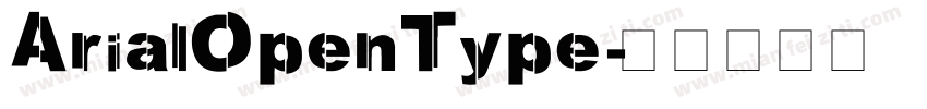 ArialOpenType字体转换