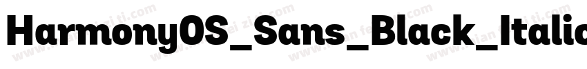 HarmonyOS_Sans_Black_Italicttf字体转换