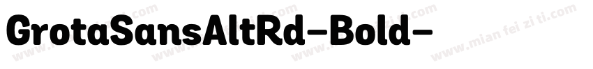 GrotaSansAltRd-Bold字体转换