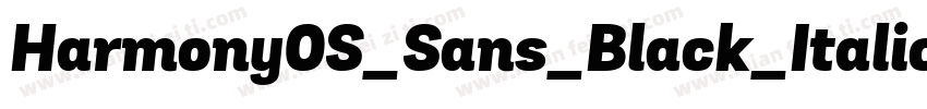 HarmonyOS_Sans_Black_Italicttf字体转换