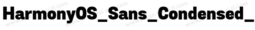 HarmonyOS_Sans_Condensed_Black_Ital字体转换