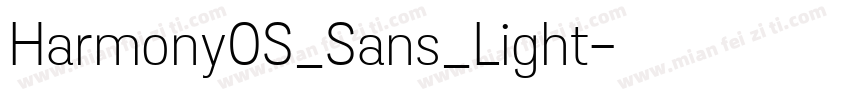 Harmony0S_Sans_Light字体转换
