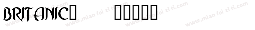 BRITANIC_0字体转换