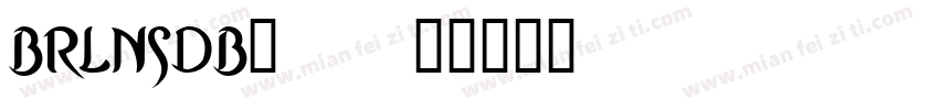 BRLNSDB_0字体转换