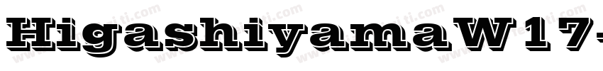 HigashiyamaW17字体转换