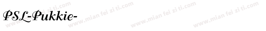 PSL-Pukkie字体转换
