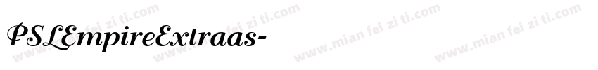 PSLEmpireExtraas字体转换
