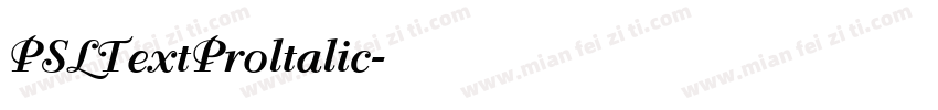 PSLTextProltalic字体转换