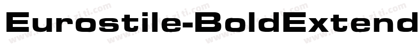 Eurostile-BoldExtendedTwo字体转换
