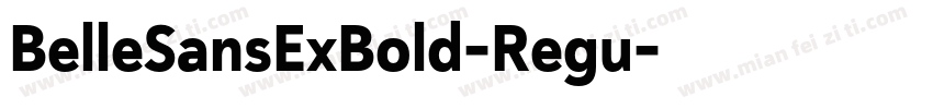 BelleSansExBold-Regu字体转换