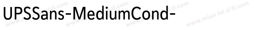 UPSSans-MediumCond字体转换