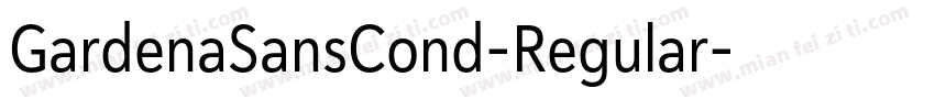 GardenaSansCond-Regular字体转换