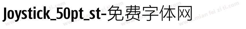 Joystick_50pt_st字体转换