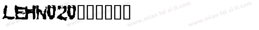 LEHN020字体转换