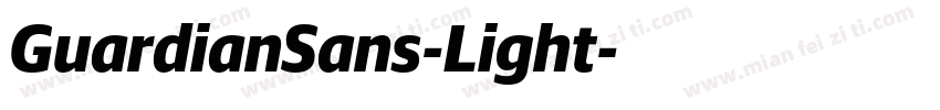 GuardianSans-Light字体转换