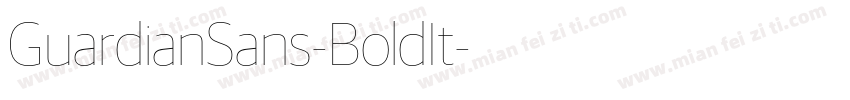 GuardianSans-BoldIt字体转换