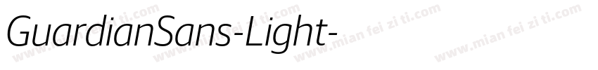 GuardianSans-Light字体转换