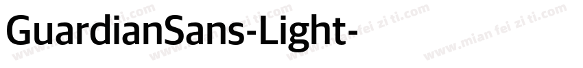 GuardianSans-Light字体转换