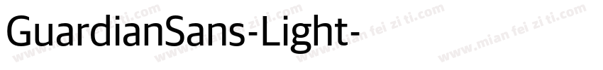 GuardianSans-Light字体转换