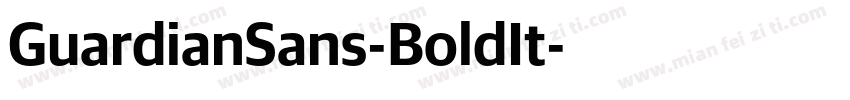 GuardianSans-BoldIt字体转换