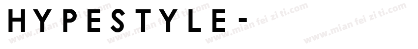 HypeStyle字体转换