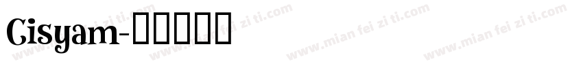 Cisyam字体转换