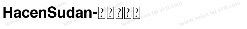 HacenSudan字体转换
