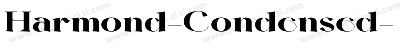Harmond-Condensed字体转换