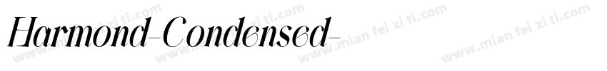 Harmond-Condensed字体转换