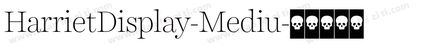 HarrietDisplay-Mediu字体转换