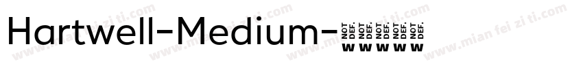 Hartwell-Medium字体转换
