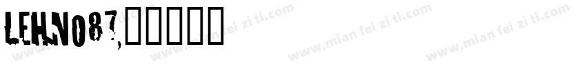 LEHN087字体转换