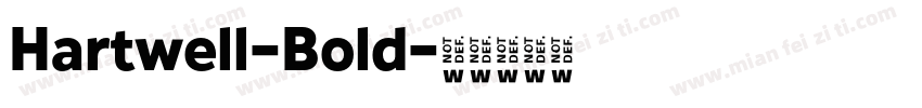 Hartwell-Bold字体转换