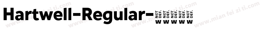 Hartwell-Regular字体转换