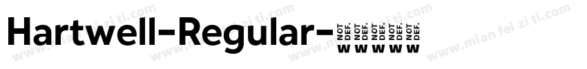 Hartwell-Regular字体转换
