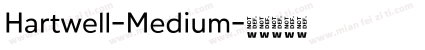 Hartwell-Medium字体转换